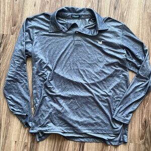 Southern Marsh Charcoal Long Sleeve Polo